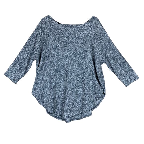 Cherish Womens Sweater Gray Tunic Boho Chic Open Back Large - Picture 1 of 14